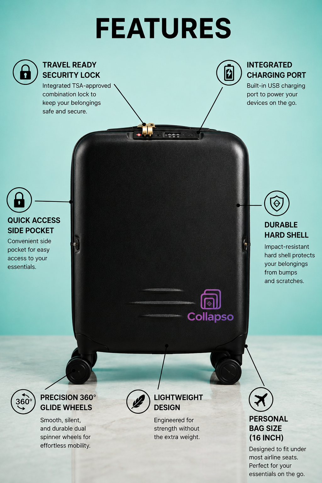 20" Carry on & 16" Travel Mini Bundle